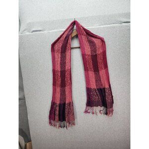 Blue Pacific Cashmere & Silk Plaid Scarf